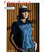 Fibremood Amber - navy strokes - lenzing ecovero viscose