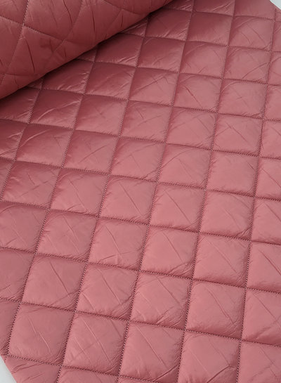 M. old pink diamonds - quilted fabric - stepper