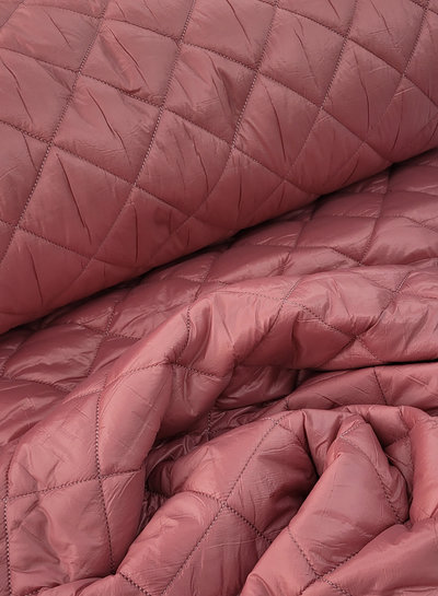 M. old pink diamonds - quilted fabric - stepper