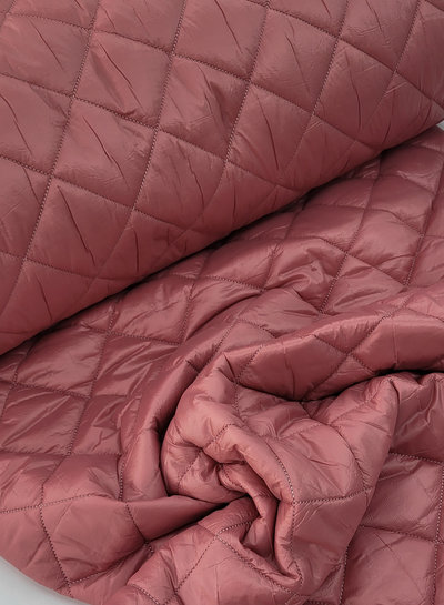 M. old pink diamonds - quilted fabric - stepper