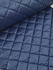 M. navy blue diamonds - quilted fabric - stepper