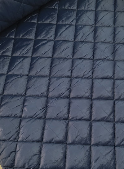 M. navy blue diamonds - quilted fabric - stepper