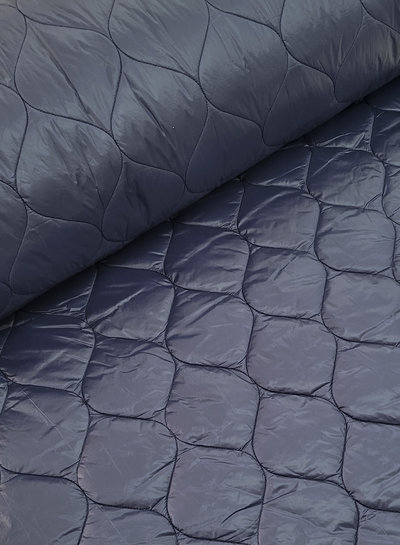 M. navy blue drop - quilted fabric - stepper