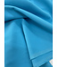 A la Ville aqua blauw - klassevolle doorvallende broekenstof