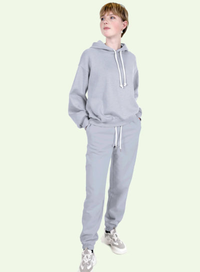 light blue - thick jogging, softly roughened on the inside n