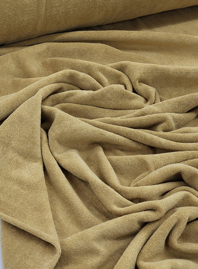 camel sponge / stretch terry cloth