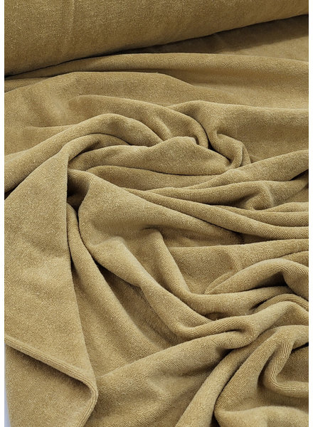 camel sponge / stretch terry cloth