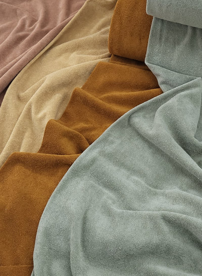 camel sponge / stretch terry cloth