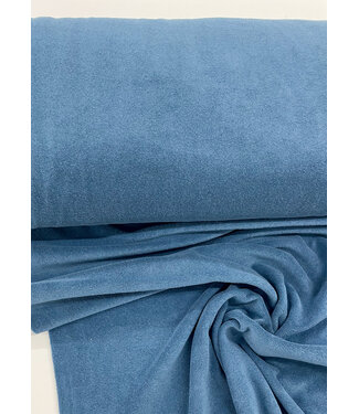 denim blue sponge - stretch terry cloth