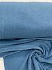 denim blue sponge - stretch terry cloth