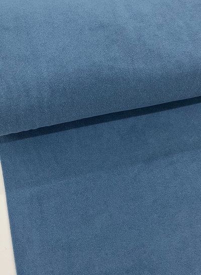denim blue sponge - stretch terry cloth