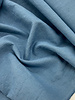 M. 100% washed linen blue