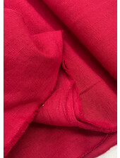 M. 100% washed linen red