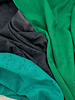 M. grass green embroidery linen blend