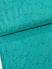 M. aqua embroidery linen blend