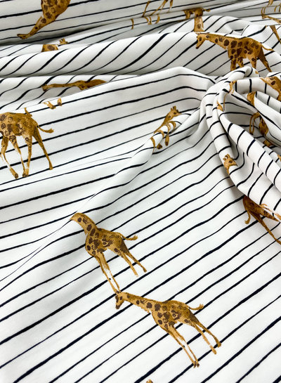 M giraffes and stripes - jersey