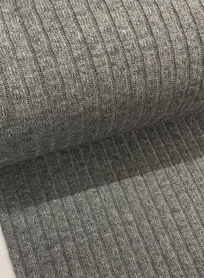M. gray with lurex - soft knitted fabric
