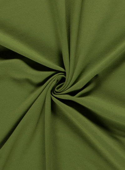 plain french terry - green - GOTS