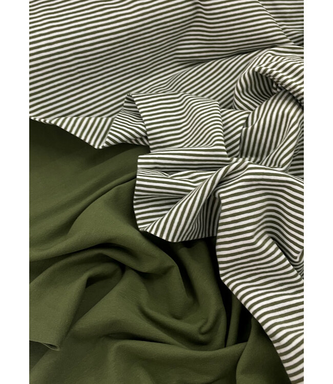 khaki effen tricot