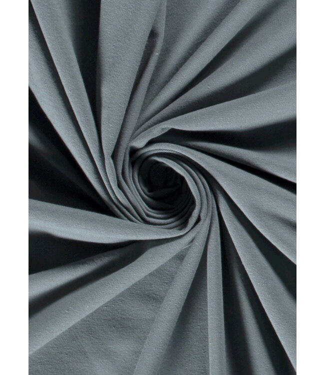 blauwgrijs effen tricot