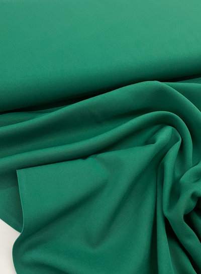 M. bottle green plain viscose twill