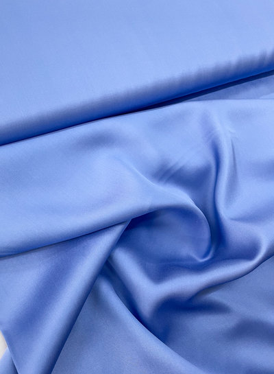 M. sky blue viscose satin