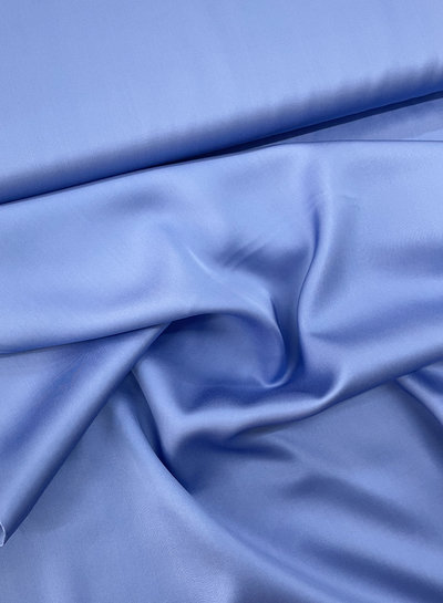 M. sky blue viscose satin