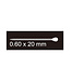 applicatie naaldjes - 20mm lengte -