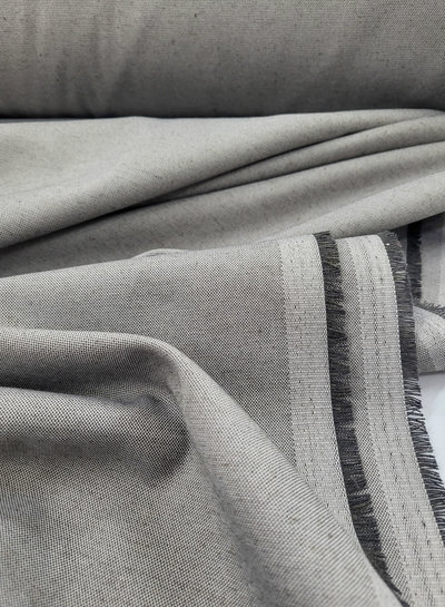 deadstock beautiful gray fabric with a width of 280 cm - ideal for curtains or interior