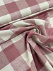 M. pink checks - linen viscose