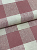 M. pink checks - linen viscose