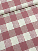 M. pink checks - linen viscose