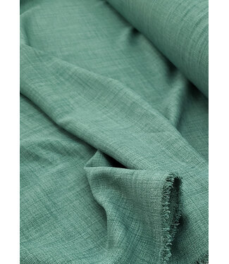 smokey green beautifully woven, supple decorative fabric