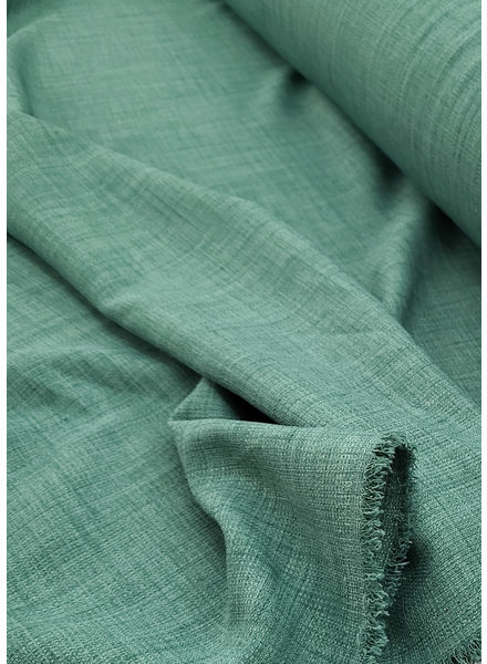 smokey green beautifully woven, supple decorative fabric