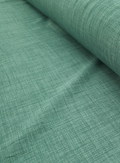 smokey green beautifully woven, supple decorative fabric