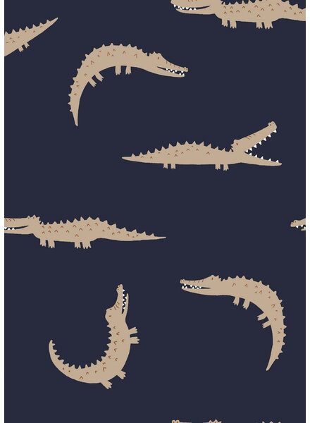 Krokodillen - marineblauw tricot