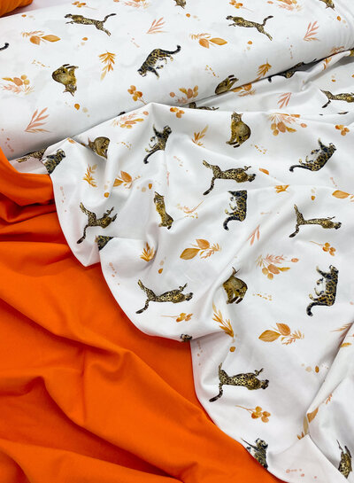 effen tricot - oranje