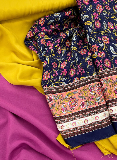 M. fuchsia supple gabardine