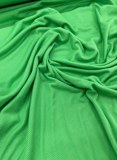 Bittoun apple green ribbed - viscose jersey