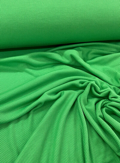 Bittoun apple green ribbed - viscose jersey