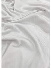 A la Ville wit viscose ribtricot