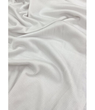A la Ville wit viscose ribtricot