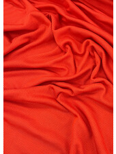 A la Ville zacht rood - viscose ribtricot