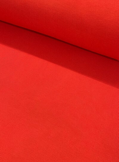 A la Ville zacht rood - viscose ribtricot