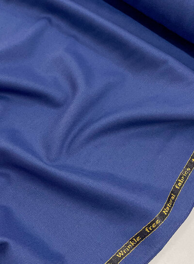 M. Indigo blue - woven bamboo - recycled, very supple fabric and does not wrinkle