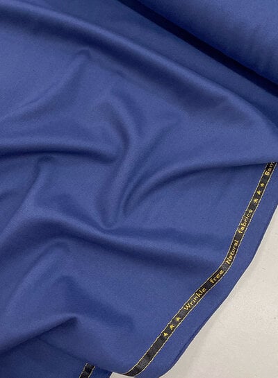 indigo blauw -  geweven bamboe - gerecycleerde, heel soepelvallende stof en geen kreuk