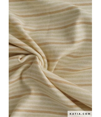Katia fabrics cotton knit organic - medium stripes