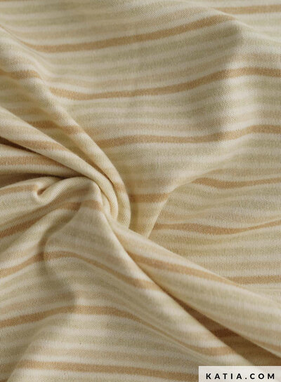 Katia fabrics cotton knit organic - medium stripes