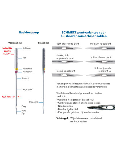 SUPER universal needles Black Line 80/10