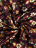 M. blurred flowers - viscose satin